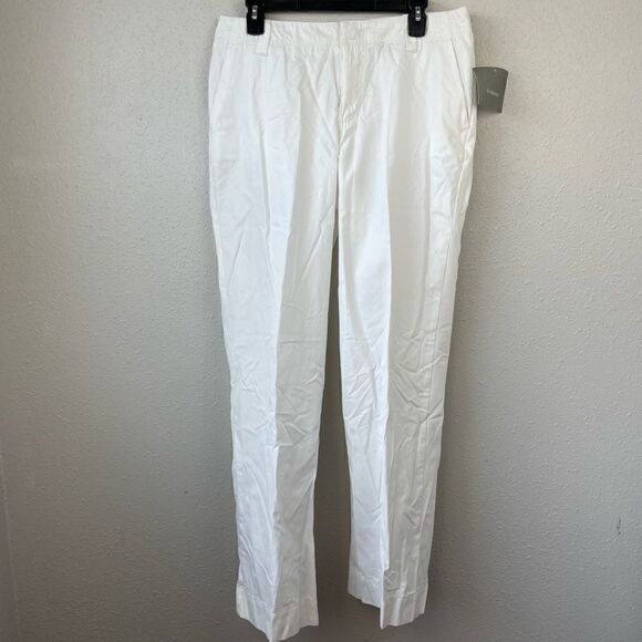 NWT Liz Claiborne White Sloan Pants Size 10 - Picture 1 of 10
